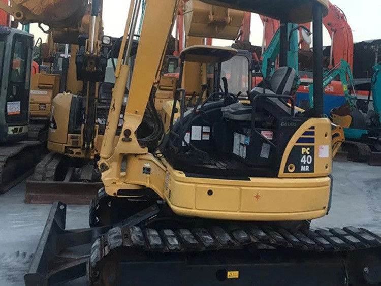 Gut gepflegte gebrauchte Mini Komatsu PC40 Bagger mit geöffneter Kabine PC 40 4 Tonnen kleiner Bagger zum Verkauf PC40mr