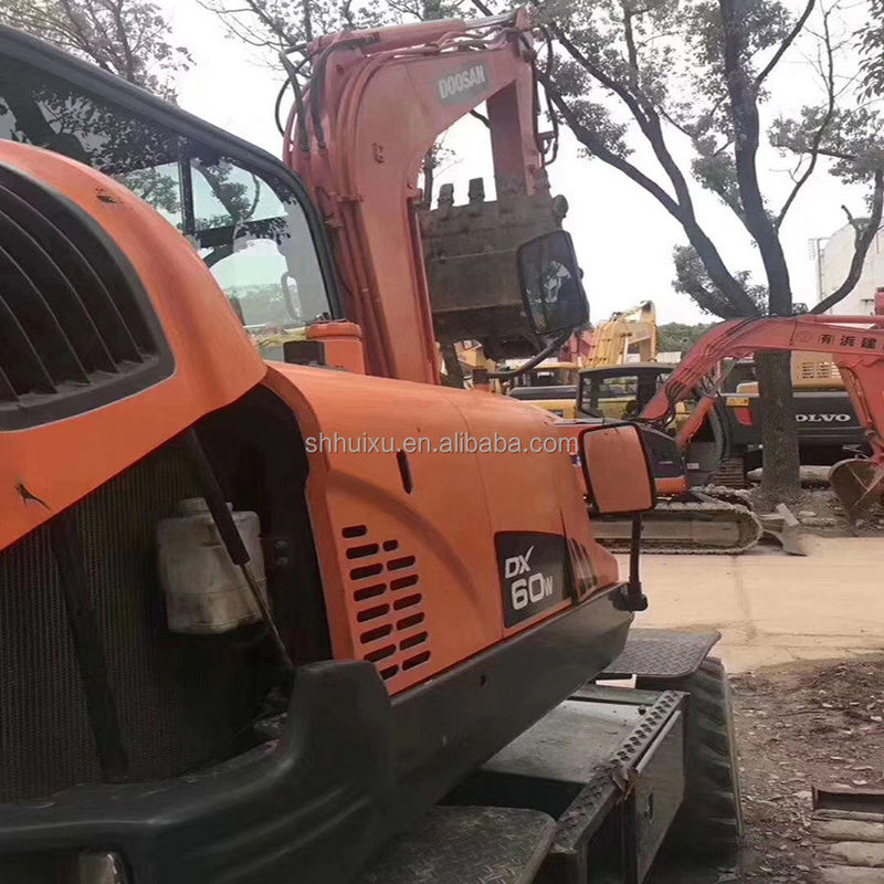 Ausgezeichnete Leistung für Doosan 60w gebrauchtes Radbagger Gebrauchtradbagger Doosan DX60W