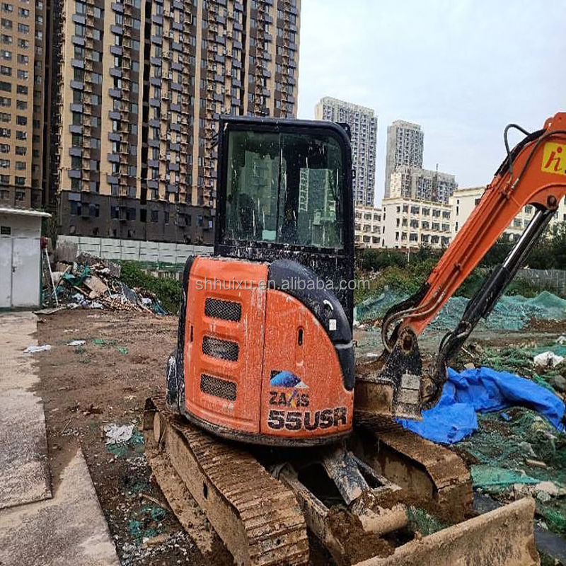 Hitachi auf Lager Gebrauchtes Hitachi EX55 Minibagger zum Verkauf gebrauchtes Hitachi Mini Digger EX55 in gutem Zustand