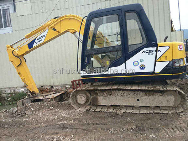 Gebrauchtes hydraulisches Krachbagger Kobelco60-3, Mini Gebraucht hochwertiges Bagger KOBELCO60-3 günstiger Preis