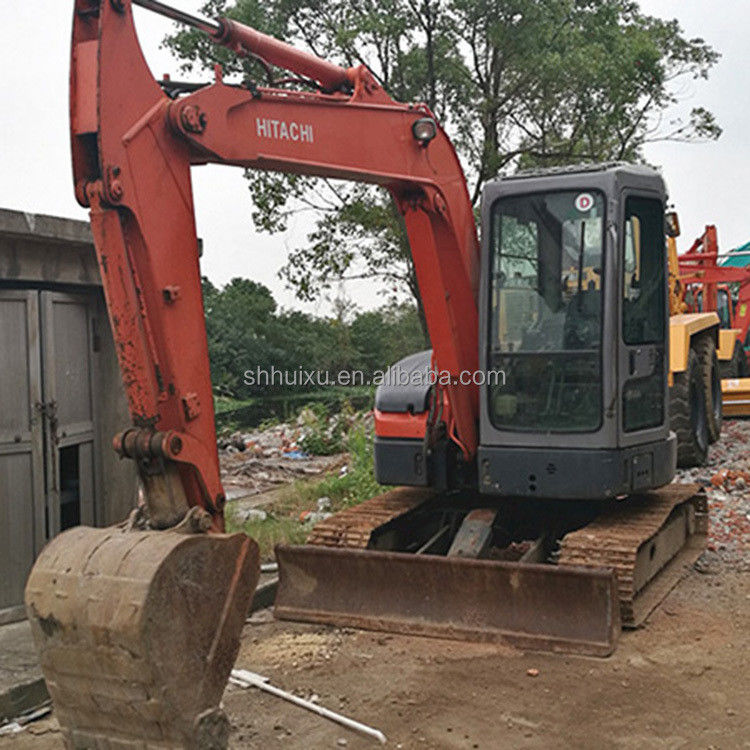 Hitachi auf Lager Gebrauchtes Mini-Digger Japanisches HITACHI 55 zum Verkauf/Second-Hand Kleines Crawler Bagger in gutem Zustand HITACHI 55