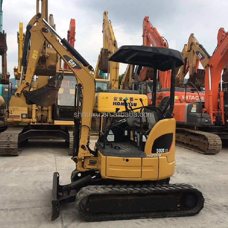 Gute Qualität Gebrauchtes kleines Krabbelbagger CAT302 Gebrauchtes hydraulisches Minibagger-Raster-Maschine Caterpillar auf Lager