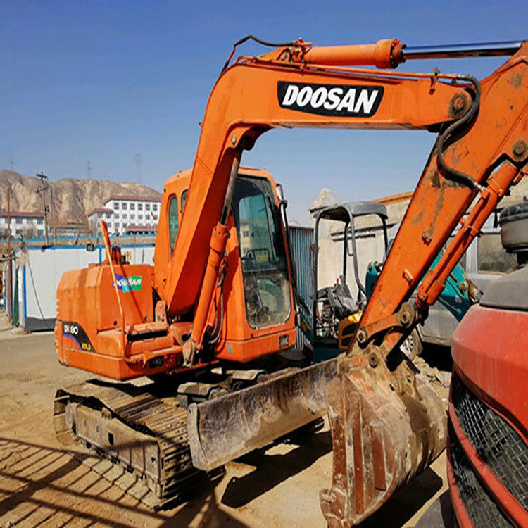 Gebraucht 8 Tonnen Doosan DX80 Bagger Gebraucht 80 Modell Mini-Projekt Duty DX80 zum Verkauf
