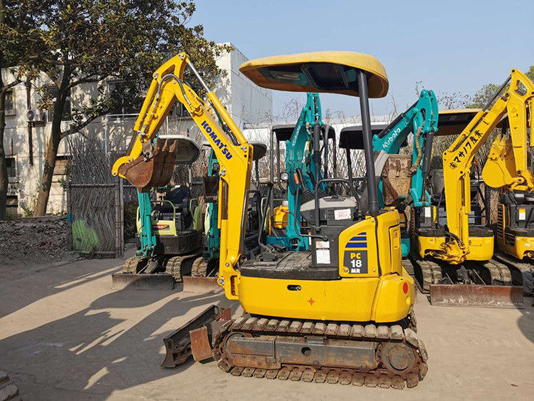 Mini gebraucht Komatsu PC18 Bagger PC 18 1,8 Tonnen Bagger PC18mr Dieselmotor Japan gute Leistung