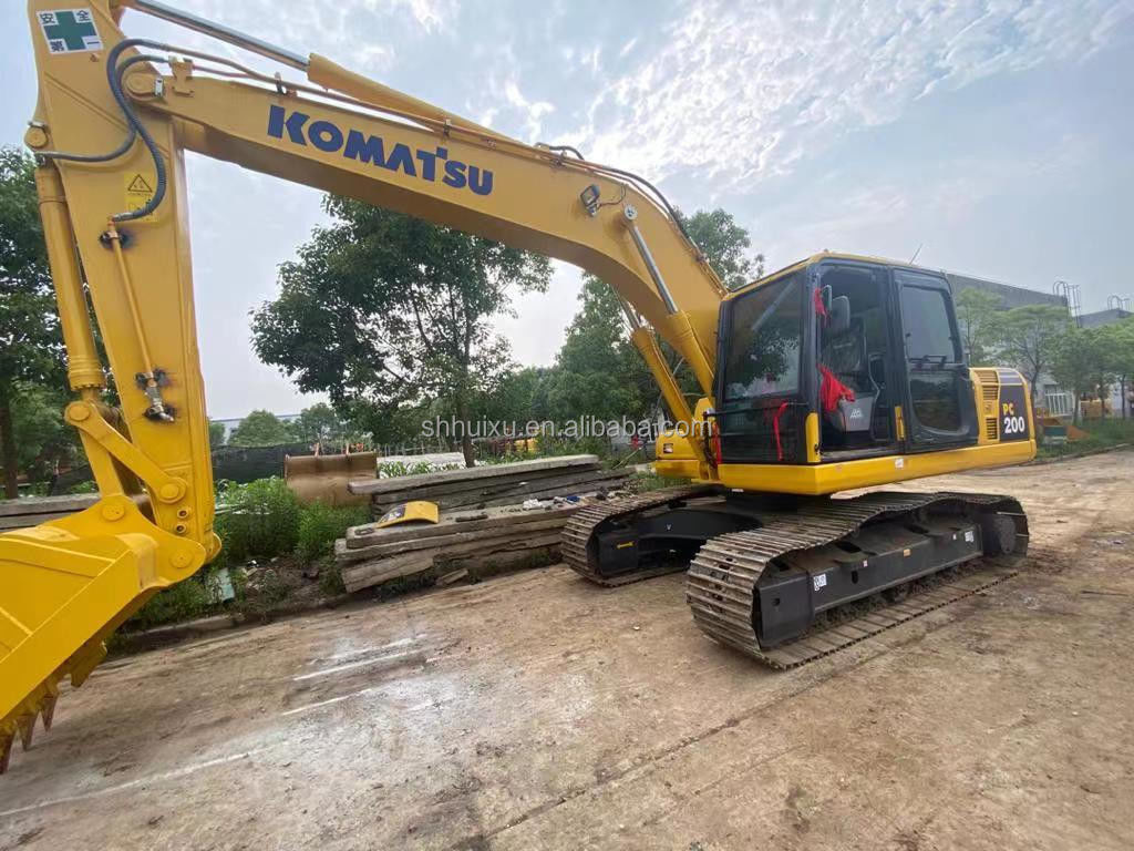 Komatsu Gebraucht-Hydraulische Krabbelbagger gute Qualität Gebraucht Grabmaschine Japanische Herkunft gebraucht komatsu pc200-8 Bagger Komatsu Bagger