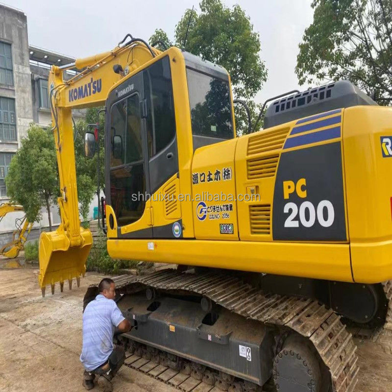 Komatsu Gebraucht-Hydraulische Krabbelbagger gute Qualität Gebraucht Grabmaschine Japanische Herkunft gebraucht komatsu pc200-8 Bagger Komatsu Bagger