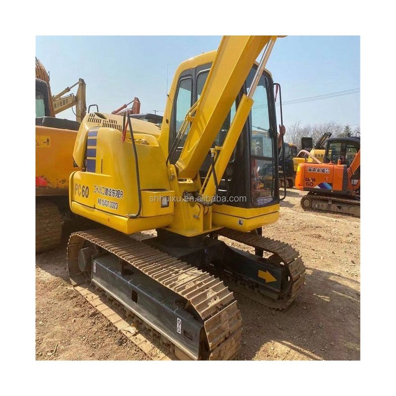Komatsu PC60 hydraulischer Krachbagger 6 Tonnen hochwertiger Gebrauchtbagger Japan Herkunft günstiger Preis Komatsu Bagger