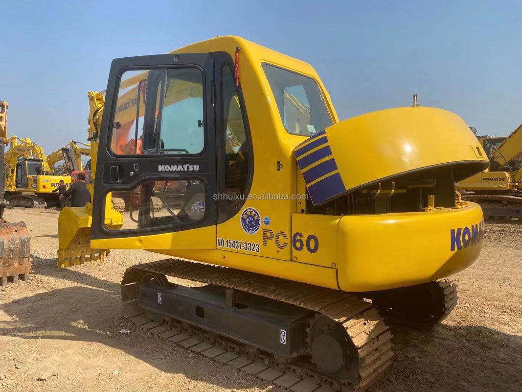 Komatsu PC60 hydraulischer Krachbagger 6 Tonnen hochwertiger Gebrauchtbagger Japan Herkunft günstiger Preis Komatsu Bagger