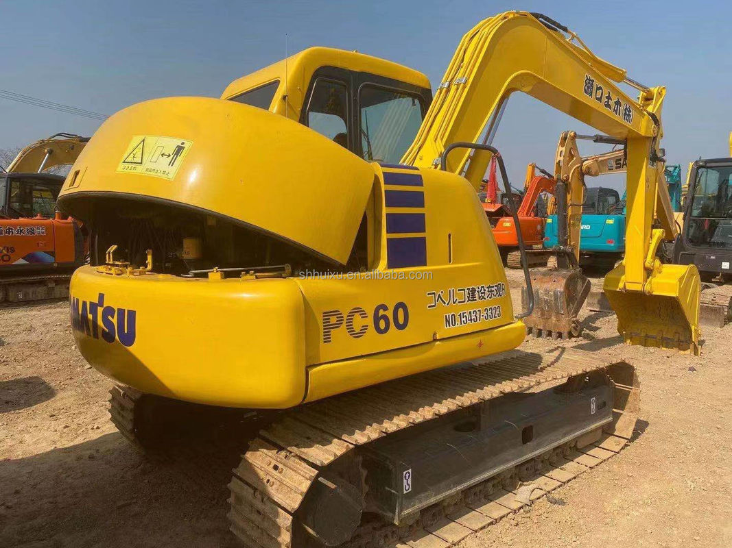 Komatsu PC60 hydraulischer Krachbagger 6 Tonnen hochwertiger Gebrauchtbagger Japan Herkunft günstiger Preis Komatsu Bagger