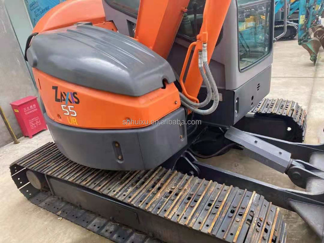 Hitachi auf Lager Billiges Gebraucht-Mini-Grabger Japanischer HITACHI 55/Second-Hand Hydraulischer Crawler Bagger in gutem Zustand HITACHI 55