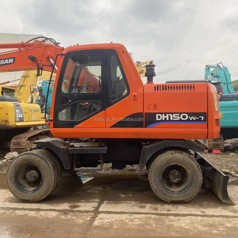 Doosan Warmverkauf Warmverkauf Gebraucht Doosan DH150 W-7 Gebraucht Bagger in gutem Zustand Radbagger.