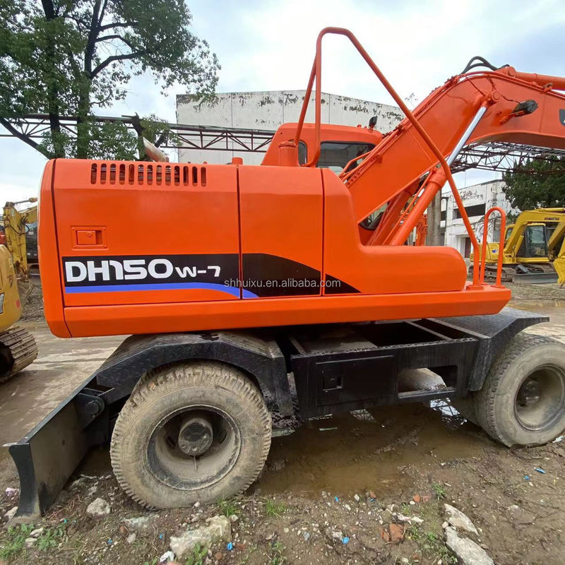 Doosan Warmverkauf Warmverkauf Gebraucht Doosan DH150 W-7 Gebraucht Bagger in gutem Zustand Radbagger.