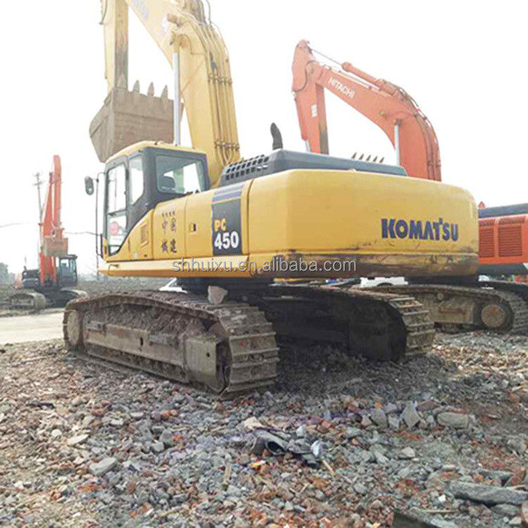 Hochleistungs-Rückfahrschaufel Hydraulischer mittlerer Gebraucht-Crawlerbagger Komatsu450 zum Verkauf