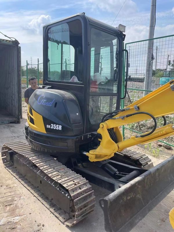 Gebrauchtes Minibaggerpreis Kobelco 35SR Gebraucht-Minibagger Gebrauchtmaschinen 3,5 Tonnen hydraulischer Crawler Baggerbagger