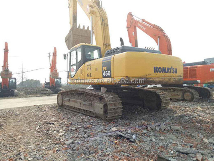 Hochleistungs-Rückfahrschaufel Hydraulischer mittlerer Gebraucht-Crawlerbagger Komatsu450 zum Verkauf