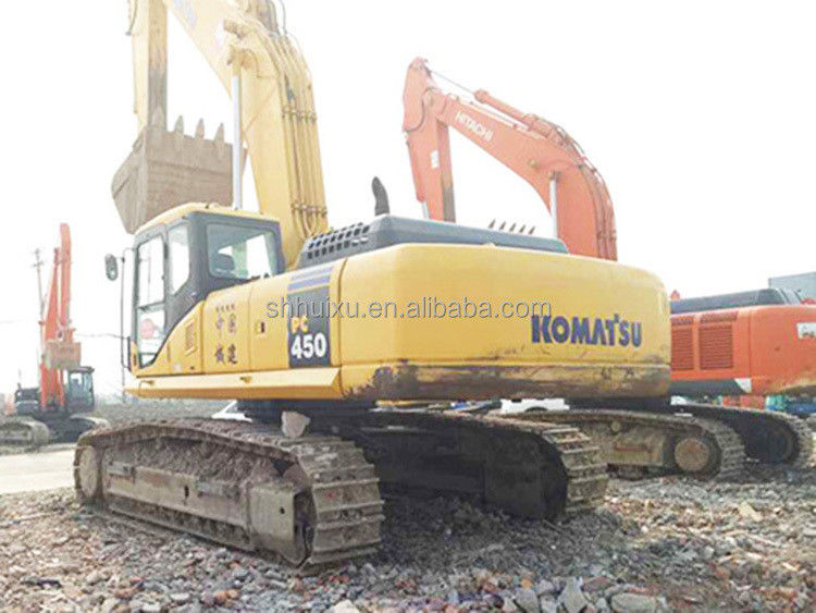 Hochleistungs-Rückfahrschaufel Hydraulischer mittlerer Gebraucht-Crawlerbagger Komatsu450 zum Verkauf