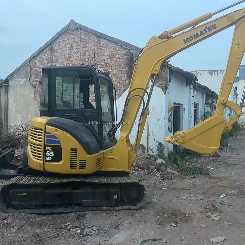 Hochwertiges KOMATSU PC55MR Gebraucht-Hydraulisches Krabbelbagger Japan Herkunft/Braucht-Minibagger KOMATSU PC55MR Billiger Preis