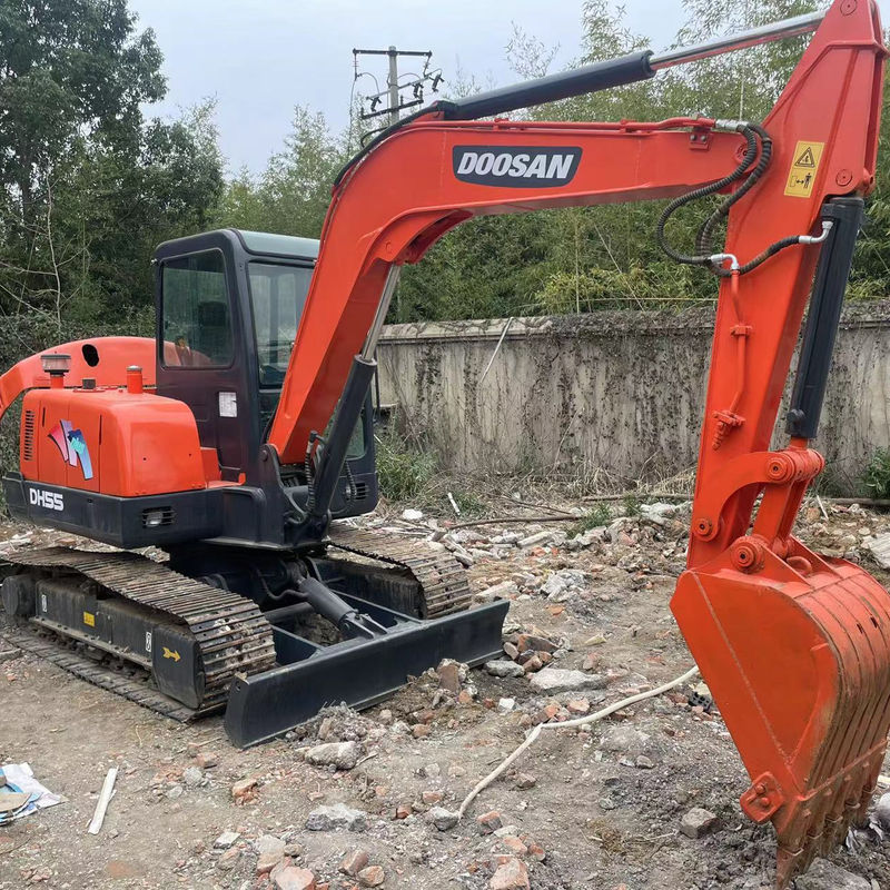 Mini-Crawler-Hydraulikbagger Doosan 55 kleiner Bagger gebrauchte Maschinen gebrauchtes Kompaktbagger Mini-Bagger Preis