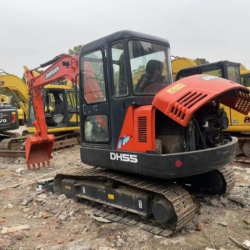 sed Haushalts-Mini-Grabmaschinen DOOSAN DH55 DX60/ koreanische Marke gebrauchte Mini-Kraftstoff-effiziente Bagger sind billig zu reparieren und zu graben