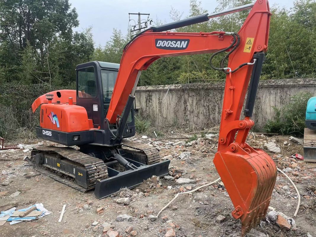 Originalfarbe gebrauchtes Mini-Digger Doosan55/Zweithand Doosan55 günstiger Preis im Verkauf
