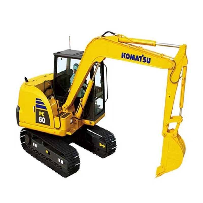 Kräulerbagger Komatsu PC60 6 Tonnen gebrauchtes hydraulisches hochwertiges/Handwerk Minibagger Komatsu PC60 Herkunft Japan günstiger Preis Komatsu Bagger