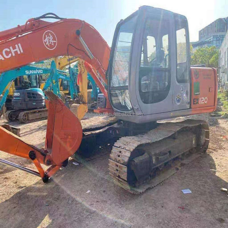 Hitachi auf Lager Bestseller Hitachi EX120 Gebraucht Hydraulische Grabmaschine/Gebrauchte Grabmaschine Hitachi EX120 Billiger Preis