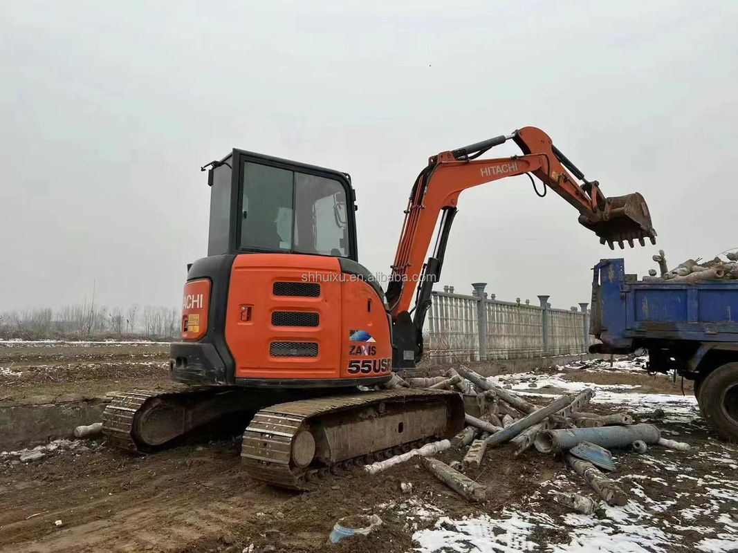 Hitachi Warmverkauf Gebrauchtes Minibagger Hitachi ZX55U Billiger Preis/Gute Qualität Hitachi ZX55U Gebraucht hydraulischer Crawlerbagger