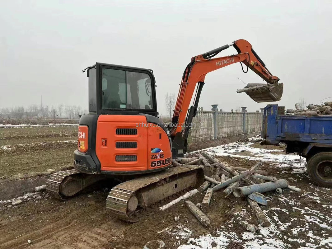 Hitachi Warmverkauf Gebrauchtes Minibagger Hitachi ZX55U Billiger Preis/Gute Qualität Hitachi ZX55U Gebraucht hydraulischer Crawlerbagger