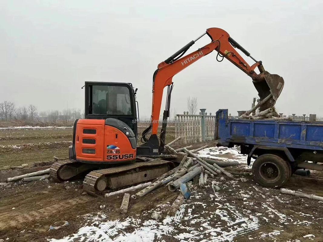 Hitachi Warmverkauf Gebrauchtes Minibagger Hitachi ZX55U Billiger Preis/Gute Qualität Hitachi ZX55U Gebraucht hydraulischer Crawlerbagger