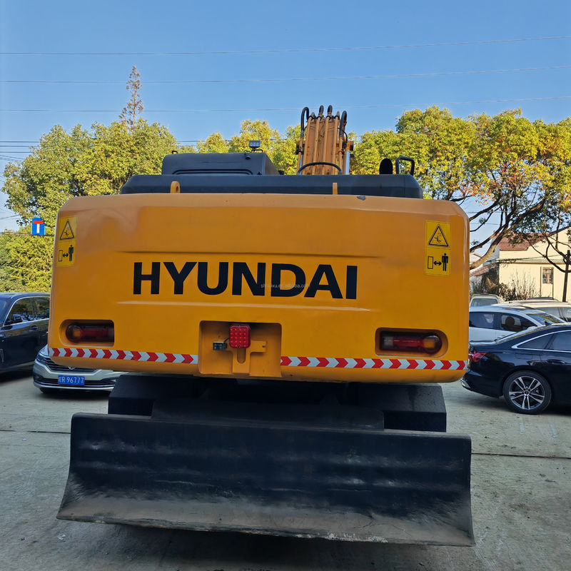 21 Tonnen gelbe Farbe Gebrauchtradbagger Hyundai 210 7 Bagger