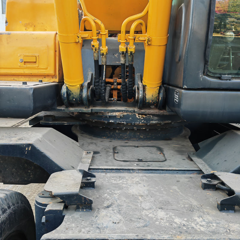 21 Tonnen gelbe Farbe Gebrauchtradbagger Hyundai 210 7 Bagger