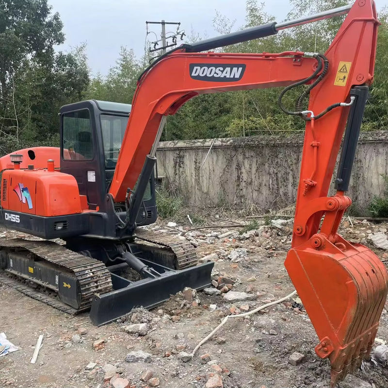Orange Farbe Mini Gebraucht Katze Doosan Dx55 Gebrauchtbagger 5,5 Tonnen
