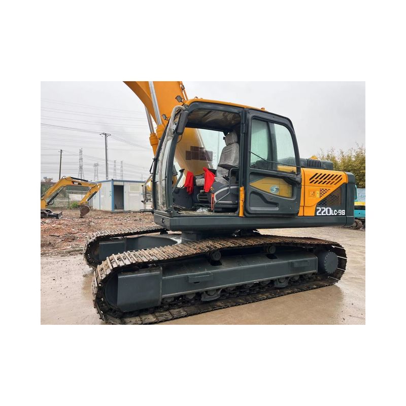 Gebrauchte Baumaschine Hydraulischer Crawler Bagger Hyundai 225-9 Marke Korea