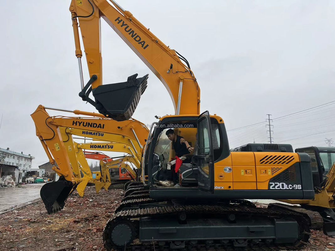 Gebrauchte Baumaschine Hydraulischer Crawler Bagger Hyundai 225-9 Marke Korea
