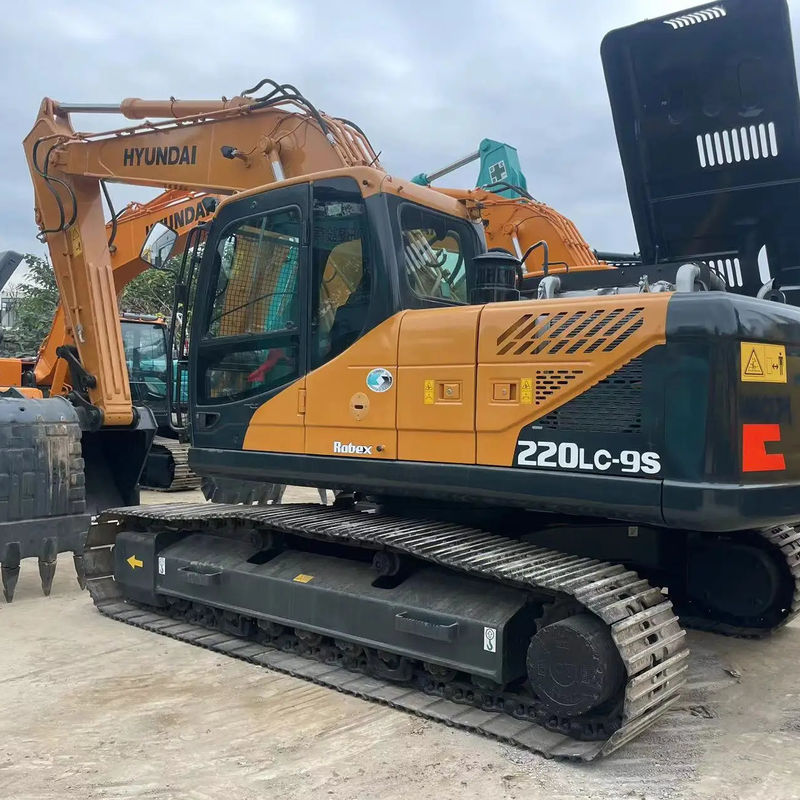 Gebraucht großer Crawler Bagger Hyundai 220 Digger Gebraucht großer Bagger 22 Tonnen Gebraucht Bagger