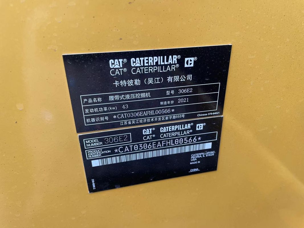 Gebrauchtes Minibagger CAT306E Gebrauchtes Baggermaschinen 6ton Katzenbagger Gebrauchtes China Minibagger