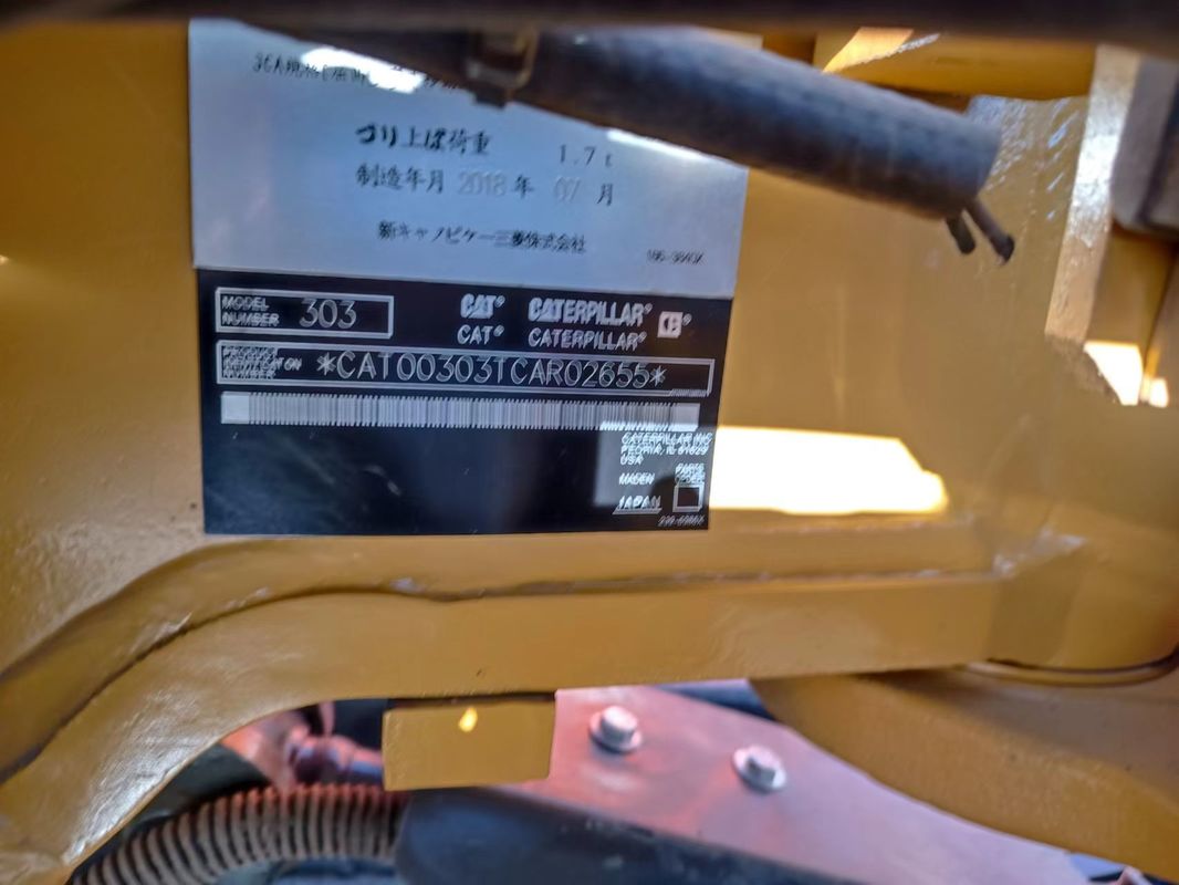 Gebrauchtes Minibagger CAT303 ohne Fahrerfahrzeug Hand Erdbagger China Minibagger
