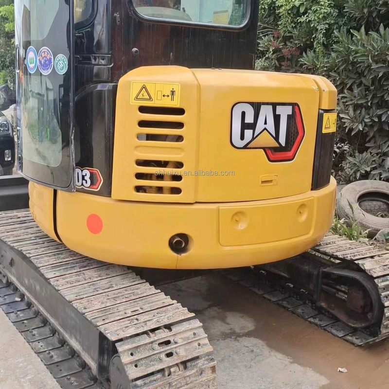 Gebrauchtes Minibagger CAT303 mit Fahrtkabine Hand Erdbagger China Minibagger
