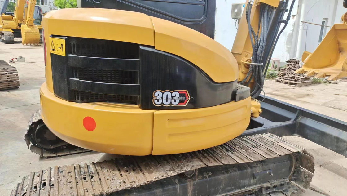 Gebrauchtes Minibagger CAT303 mit Fahrtkabine Hand Erdbagger China Minibagger