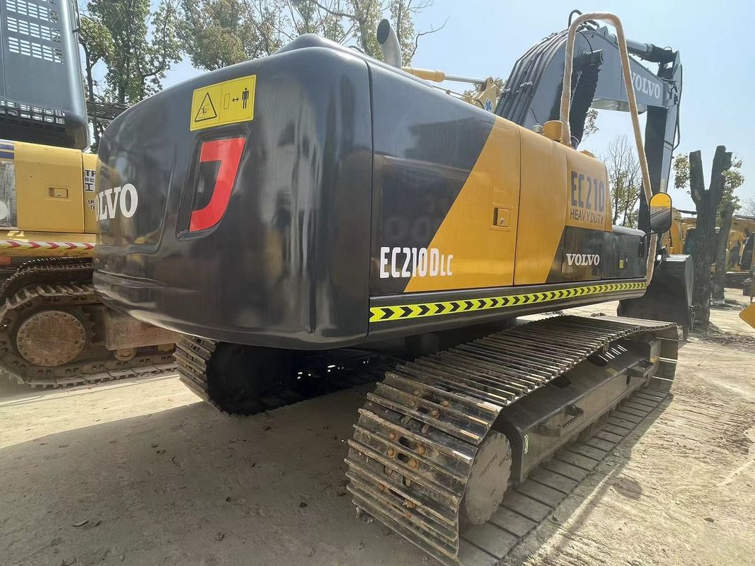 21000kg Gebrauchtes Hydraulisches Crawler Bagger Zweithand Volvo Ec210 1.1m3 Eimerkapazität