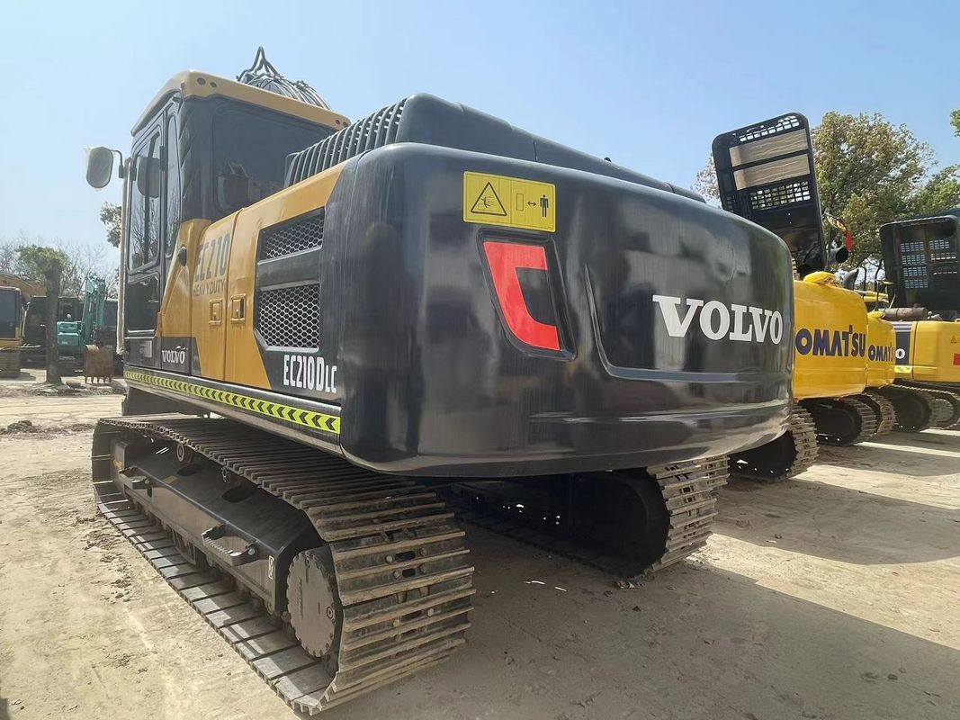 21000kg Gebrauchtes Hydraulisches Crawler Bagger Zweithand Volvo Ec210 1.1m3 Eimerkapazität