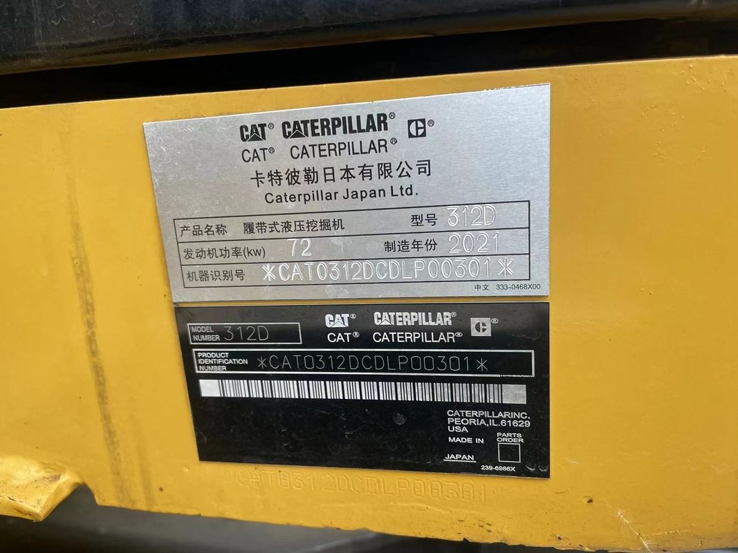 Caterpillar Excavator CAT 312D Gebrauchtmaschinen für die Ausgrabung von Fischen