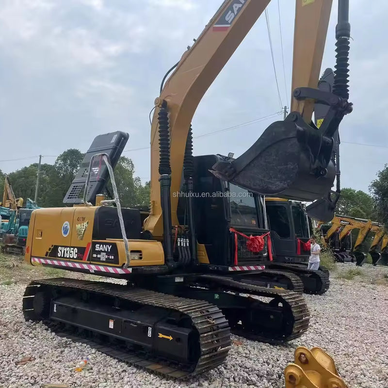 Gebrauchtes Crawler Hydraulisches Bagger Sany 135 China Marke EPA Zertifizierung Baumaschine