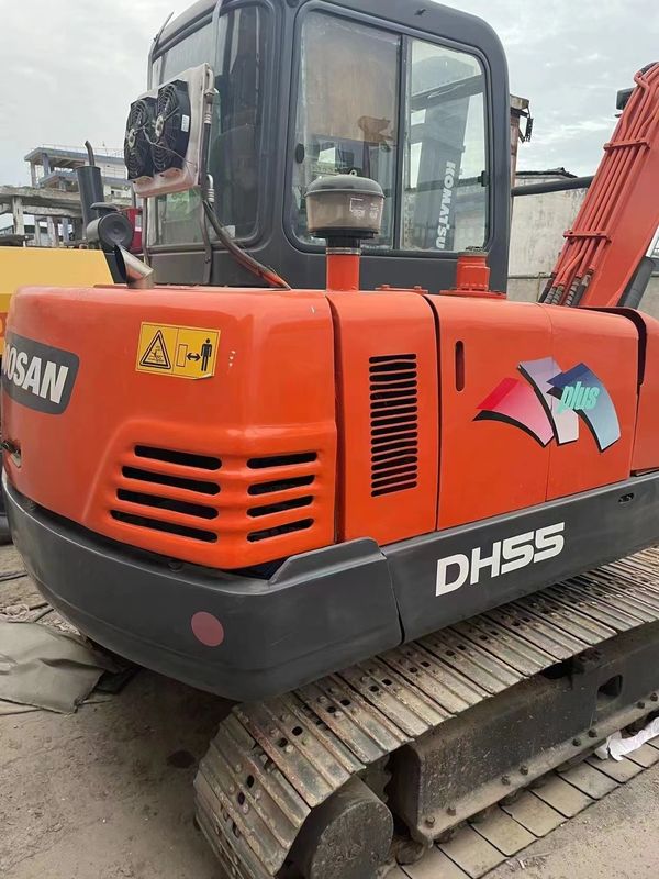 Original gebraucht Doushan DH55 Bagger ist in gutem Zustand stark und einfach zu warten