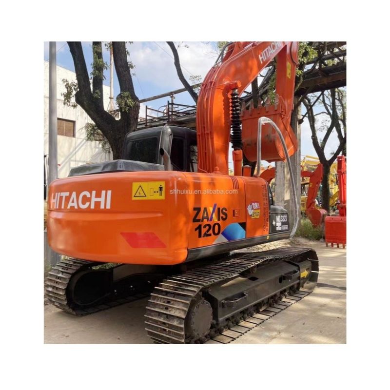 12000kg Zx120 Gebraucht Hitachi Bagger aus zweiter Hand mit Originalfarbe 0,51m3