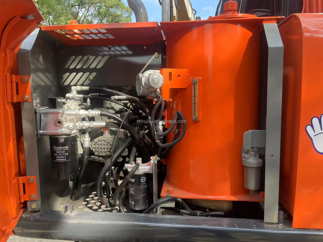 12000kg Zx120 Gebraucht Hitachi Bagger aus zweiter Hand mit Originalfarbe 0,51m3