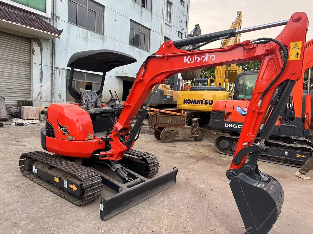 0.15m3 Eimer Rot Farbe Mini Gebraucht Bagger Kubota U35 Gebraucht Mini Bagger