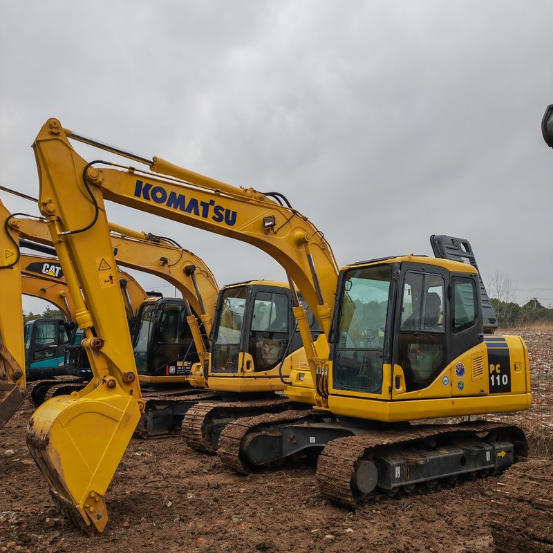 Originalfarbe Gebraucht Komatsu pc110/Hydraulischer Crawler Bagger Gebraucht komatsu pc110 zum Verkauf