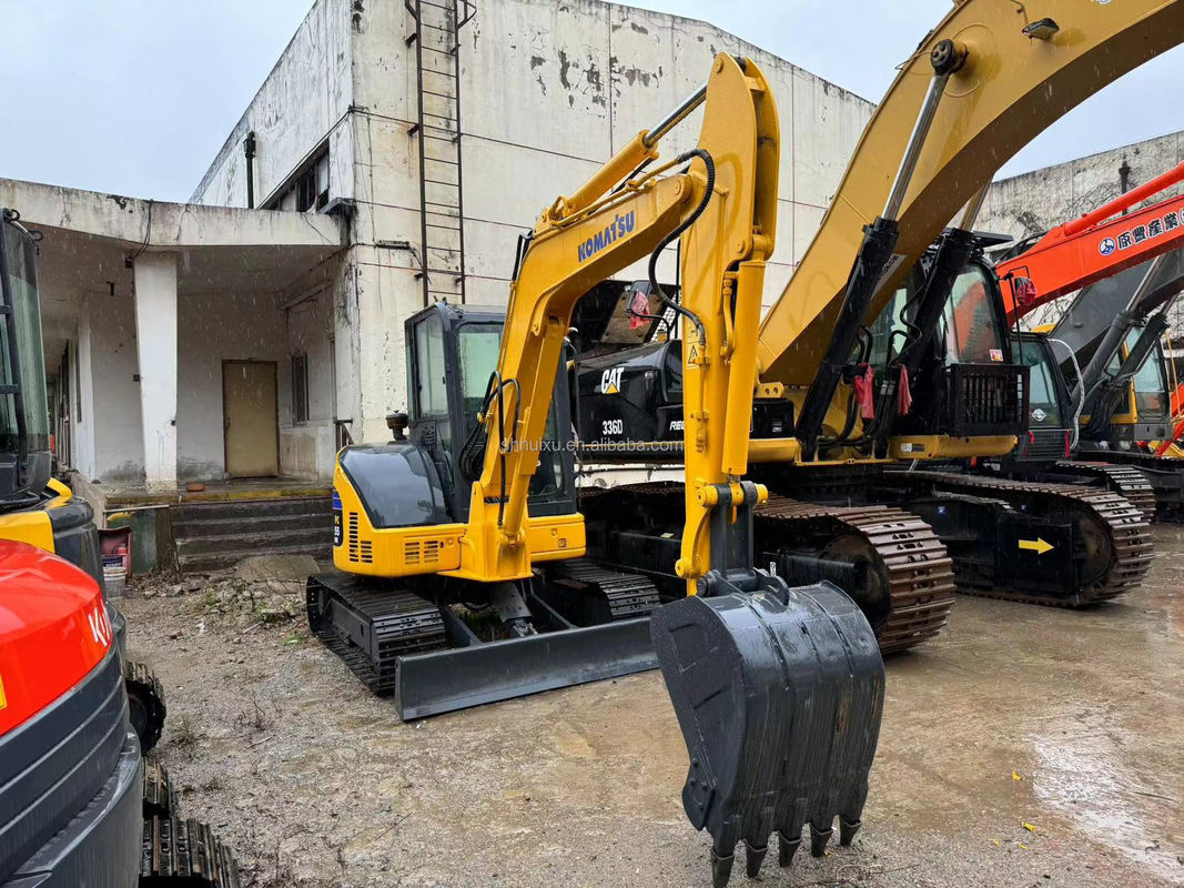 5.5 Tonnen gelbe Farbe Originalfarbe Gebraucht Komatsu Pc 55 Bagger Gebraucht