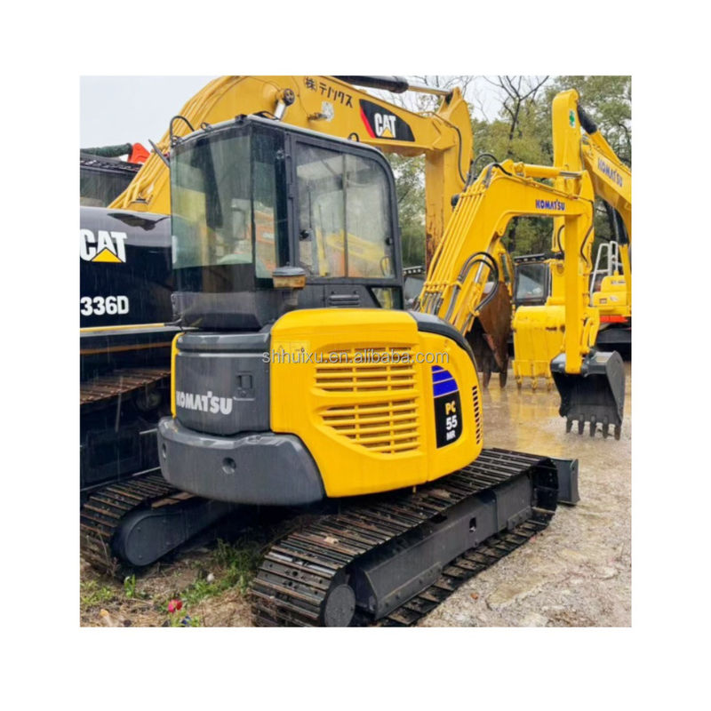5.5T Gebrauchtes Minibagger Gebrauchtes Bagger Gebrauchtes Komatsu Pc55 2450mm 1760mm 0,15m3